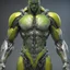 Placeholder: ANDROID man, torso with arms, (((full body))) armor, hyper detailed 8k colored pewter, yellow green and silver, incubus, detailed digital painting by Adam Martinakis, Howard Lyon, Alejandro Jansson, Aleksi Briclot, background art by Aaron Miller, ultra - fine detail, 16k, artstation trend, sharp focus, studio shot, intricate details. Full body