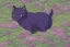 Placeholder: a purple cat