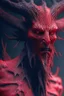 Placeholder: Red wendigo ,strong texture, extreme detail, octane render