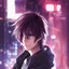 Placeholder: 8k photo realistic cinematic 2d portrait of cute attractive cyberpunk anime boy with best silky hair close view photo shot