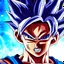 Placeholder: Goku 8k photo realistic cinematic 2d portrait of cute attractive cyberpunk anime boy with best silky hair close view photo shot