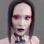 Placeholder: female robot prostitute face