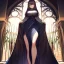 Placeholder: Clear focus,High resolution, one girls, Wearing a long split skirt,