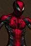 Placeholder: Spider-Man in Japanese black and red Montsuki