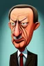 Placeholder: Recep Tayyip Erdogan President of Turkey, cartoon 2d