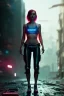 Placeholder: 1girl, a real perfect female cyberpunk anatomy of ginger, sweaty naked upper body, hyper details, volumetric lighting, cinematic lights, photo bashing , epic cinematic, octane render ,extremely high detail, post processing, 8K wallpaper, Film Grain, 3d, denoise, redshift style, phoshoot