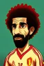 Placeholder: Mohamed Salah Egyptian football player cartoon 2d