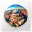 Placeholder: aerial view torat artwork of a byzantine cathedral as a sticker