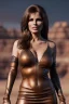 Placeholder: Portrait, young Raquel Welch, natural busty, prehistory leather dress, desert, Ultra realistic, prehistory style, wide angle view, soft color, highly detailed, unreal engine 5, ray tracing, RTX, lumen lighting, ultra detail, volumetric lighting, 3d, finely drawn, high definition.