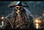 Placeholder: Skeleton pirate in 8k realistic cgi drawing style, ghost theme, sea, Storm, close picture, rain, neon, highly detailed, high details, detailed portrait, masterpiece,ultra detailed, ultra quality