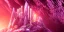 Placeholder: single pink crystal, on an altar in a foggy cave, cinematic,