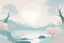 Placeholder: image depicting mental wellness visualization: The trend focuses on seeking tranquility and harmony. Soft, smooth forms, abstract backgrounds, pastel tones, often accompanied by nature sounds or relaxing music, evoke an atmosphere of serenity