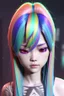 Placeholder: asian cool stylish, lookalike with rainbow hair, epic colour treatment, cinematic colour treatment, meticulously intricate perfectly symmetrical extremely detailed, pixiv daily ranking, pixiv, extreme depth of field, artstation, spectacular details, volumetric lighting, masterpiece, cinematic, Hollywood production, 8k resolution, high definition, max octane render, vivid colors, max resolution, max perfectionism, realistic composition, professional photography, unre