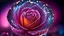 Placeholder: macro photo, sparkling magical fantasy glass rose dewdrop, very detailed, amazing quality, intricate, cinematic light, highly detail, beautiful, surreal, dramatic, galaxy fantasy colors,