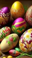 Placeholder: Easter Eggs, art, drawing, very realistic, detailed, vibrant colors.