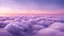 Placeholder: Sea of clouds, light lavender sky