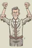 Placeholder: a happy boss with four arms