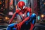 Placeholder: Spider man in 8k sci-art drawing style, neon, New York, highly detailed, high details, detailed portrait, masterpiece,ultra detailed, ultra quality