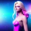 Placeholder: Beautyful woman,galactic , cosmic armor,hair long blond, blue eyes, happy cosmic, bright colors, blue, pink, realistic, photo real, clear sunny background, highly detailed, high contrast, 8k high definition, unreal engine 5, extremely sharp detail, light effect, sunny light background