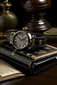Placeholder: Envision the Monarch watch set against antique heirlooms, perhaps an old leather-bound book or a vintage writing desk, resonating with timeless class and heritage.