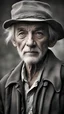 Placeholder: Old Man Narrator: Physical Appearance: He is aged, with deeply etched lines on his face that tell tales of a lifetime. Wisps of silver hair peek out from under a well-worn hat, casting shadows on weathered features. His eyes, though dimmed by time, hold a spark of wisdom and nostalgia. Wardrobe: Wears a patched and faded jacket, a testament to years of wear and tear. A pair of spectacles perched on the bridge of his nose, a symbolic tool for reliving memories through the lens of experience. V
