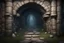 Placeholder: fantasy medieval underground wall