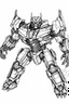 Placeholder: out line art of super transformers cars colouring pages with white background ,skech style ,full body.only use outline,mandala style,clean line art,white background,no shadow and clear and well outlined