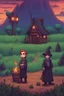 Placeholder: A man cursed by a witch's curse, stardew, valley style