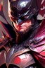 Placeholder: a close up of a person wearing a batman costume, batman mecha, black and reddish color armor, masayoshi suto and artgerm, heise-lian yan fang, by Ross Tran, cyberpunk batman, artgerm and ben lo and mucha, ross tran and bayard wu, ornate gothic armor, by Ye Xin