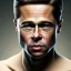 Placeholder: Mystery Brad pitt face mask,Ambiance dramatique, art background, dramatic lighting, volumetric lighting, hyperrealisme, 8k, high quality, lot of details, fit within portrait