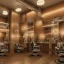 Placeholder: inside modern barber shop in osmanic style,türkis, 8k, extremly detailed, wohlhabend, cinema4d, 3d render, creative, complex, shining, much light, cannabis, fungus