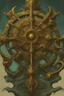 Placeholder: The Helm of the Dragon Queen is a fabulously gilded steering wheel adorning one of the finest pirate ships in the world but she was crippled during a battle and the magical wheel lost in the aqua depths