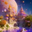 Placeholder: door, orange and violet landsacape with multicolored crystals falling from the sky, full of details, smooth, bright sunshine，soft light atmosphere, light effect，vaporwave colorful, concept art, smooth, extremely sharp detail, finely tuned detail, ultra high definition, 8 k, unreal engine 5, ultra sharp focus