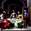 Placeholder: drawing of las meninas Caravaggio style