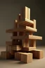 Placeholder: three animated timber pieces on top of each other