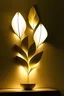 Placeholder: Wall lamp, inspired by leaf, abstract form, modern design syle