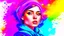 Placeholder: Quirky fashion portrait illustration in vibrant watercolor style, Portrait of a beautiful young woman surrounded by vibrant colors and airy lighting in this stunning fashion illustration featuring quirky watercolor brushstrokes, Surreal, textured, 3D, 8K, best quality, fine rendering, high detail, hyperrealism, high resolution, high definition, multi-layered, extreme focus, hyper sharp, hyperfocus,
