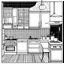 Placeholder: renovated flat design, clipart. black and white, liner