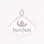 Placeholder: Create a logo with the name Deniz Boutique, inspired by diamond dresses, with the symbol of the dress, baby pink