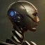 Placeholder: Robot cute neck head portrait, warrior costume, village, meditation, 8k quality