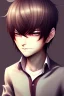 Placeholder: Shota, cute, brown hair, portrait, shy