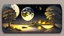 Placeholder: The night summer landscape with a huge moon is painted on a blonde background, highly detailed, in the style of light gray and dark gold, exquisite craftsmanship, neoplasticism, polished metamorphosis, loose paint application, poetic elegance, intense use dnote palettes with 8K details HD.