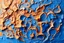 Placeholder: A fascinating three-dimensional painting using the complementary colors blue and orange. Exceptionally beautiful painting. A masterpiece of the highest standards of Impressionist painting.