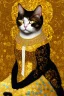 Placeholder: Katze wie goldene Adele von Klimt