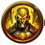 Placeholder: deadshot logo animated inside a golden medalion