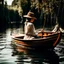 Placeholder: WOMAN IN A BOAT