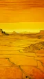 Placeholder: A golden yellow angelic desert painted by Piet Mondrian