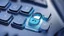 Placeholder: The image closely depicts a computer keyboard secured with a complex digital lock. The blue and white colors reflect the technological and security aspects of the subject. As an expression of digital protection and a focus on security in the era of digital communication, this image represents the balance between technology and personal safeguarding.
