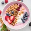 Placeholder: Pink Berry Yogurt Bowl with granola