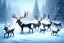 Placeholder: reindeer in snow storm